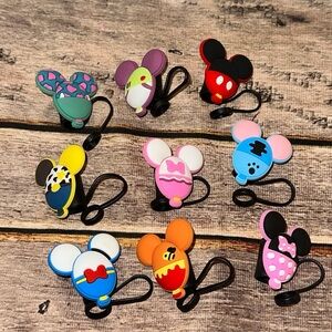 Disney Balloon Friends Straw Topper Lot - NEW